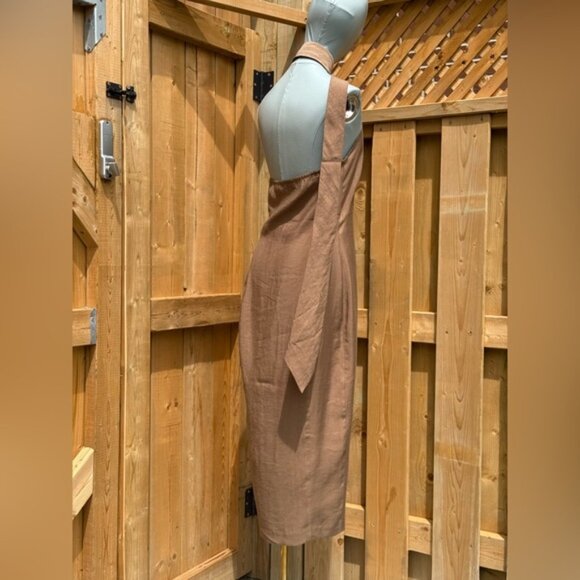 🆕 CULT GAIA 🧿 NWOT Romia Button-Detail Dress, Affogato Brown - Sz S - Picture 7 of 15